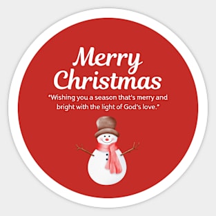 Merry Christmas Round Sticker 41 Sticker